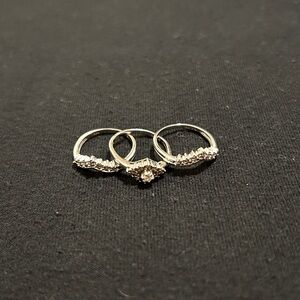 1/5 CT 3Pc. Wedding Ring Set